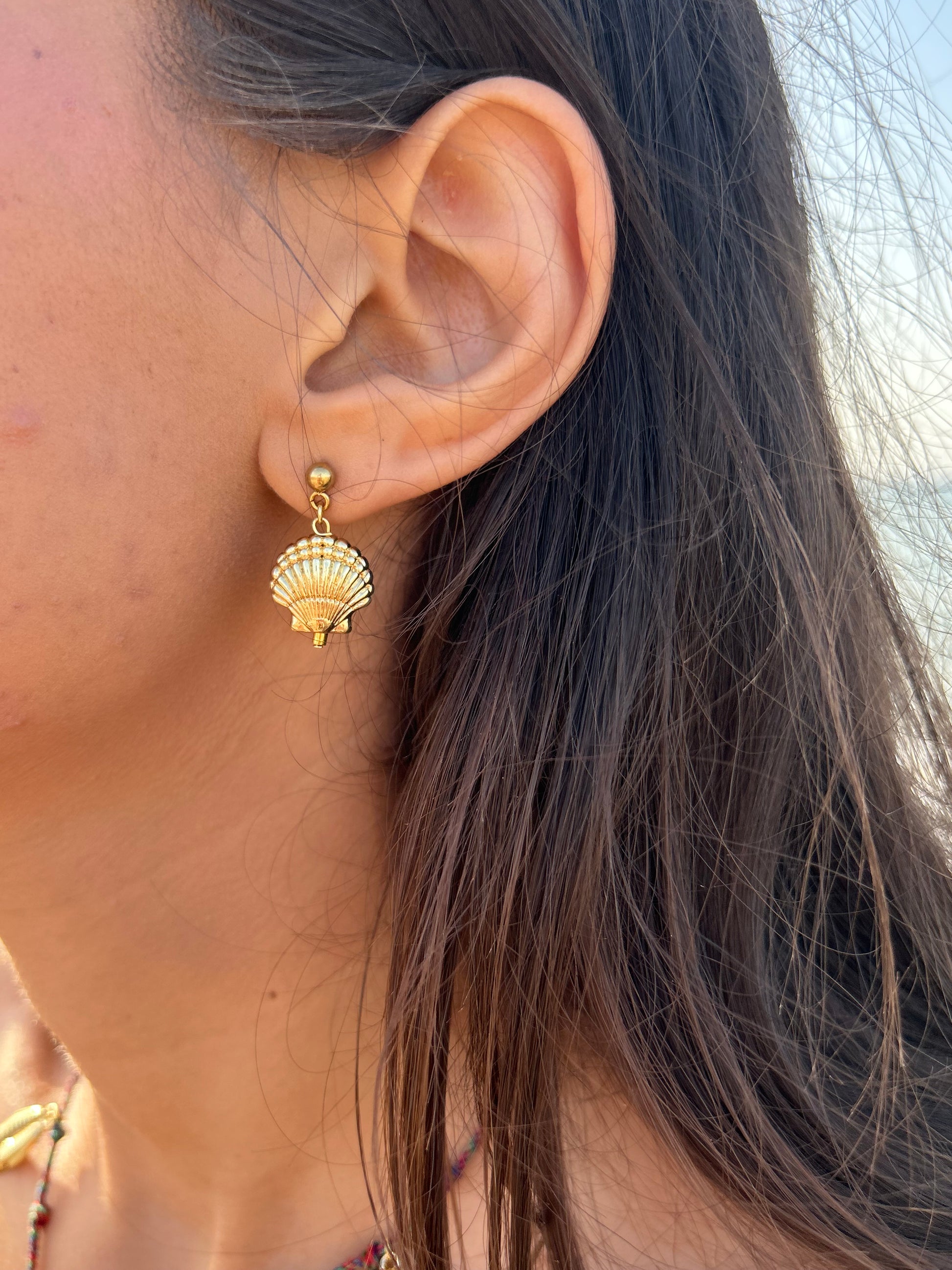 Boucles d’oreilles Coquillage