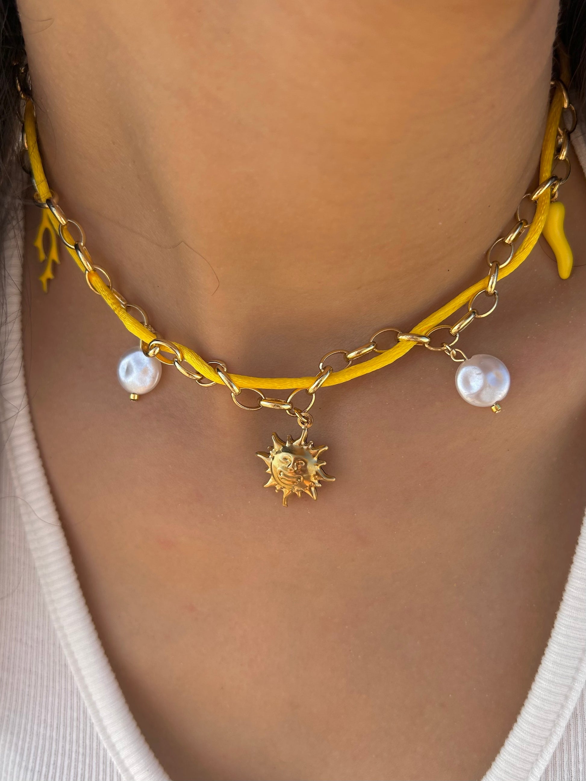 Collier SUN jaune