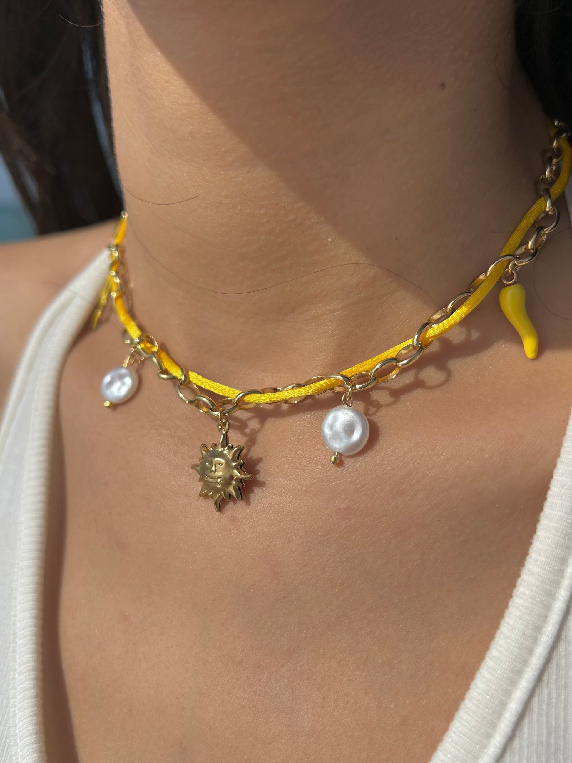 Collier SUN jaune