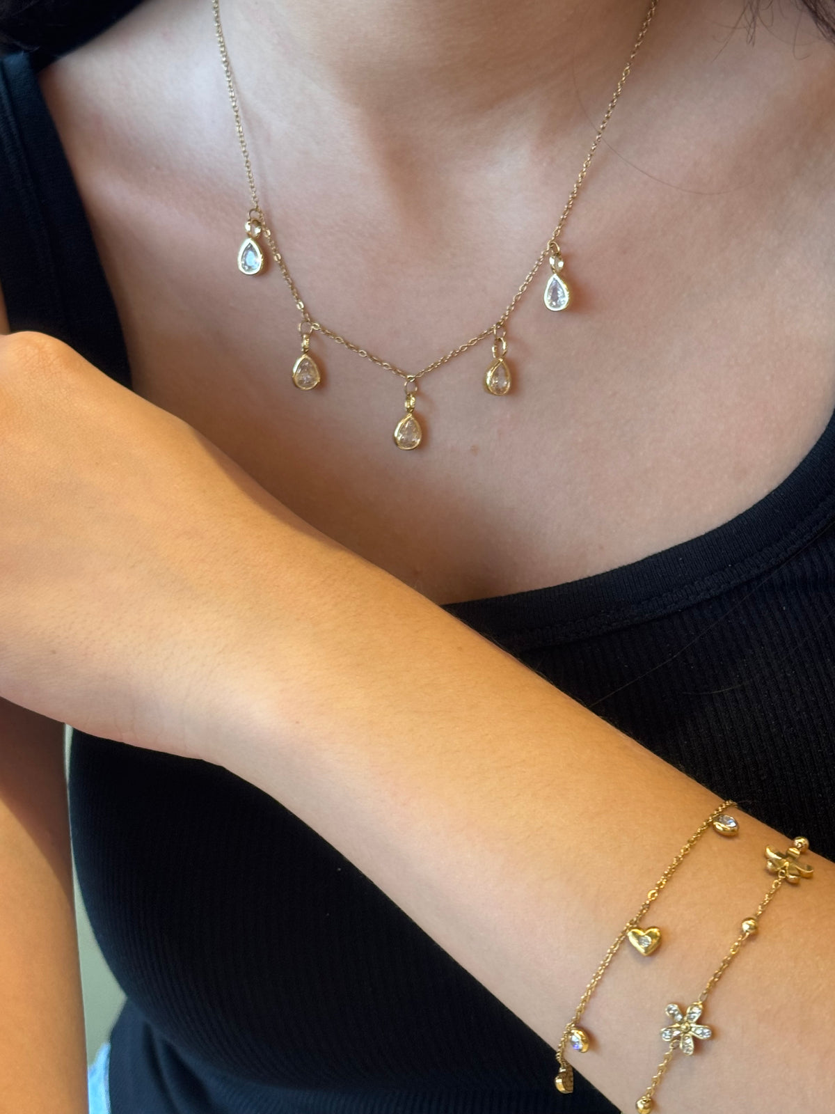 Collier Cascade de Gouttes