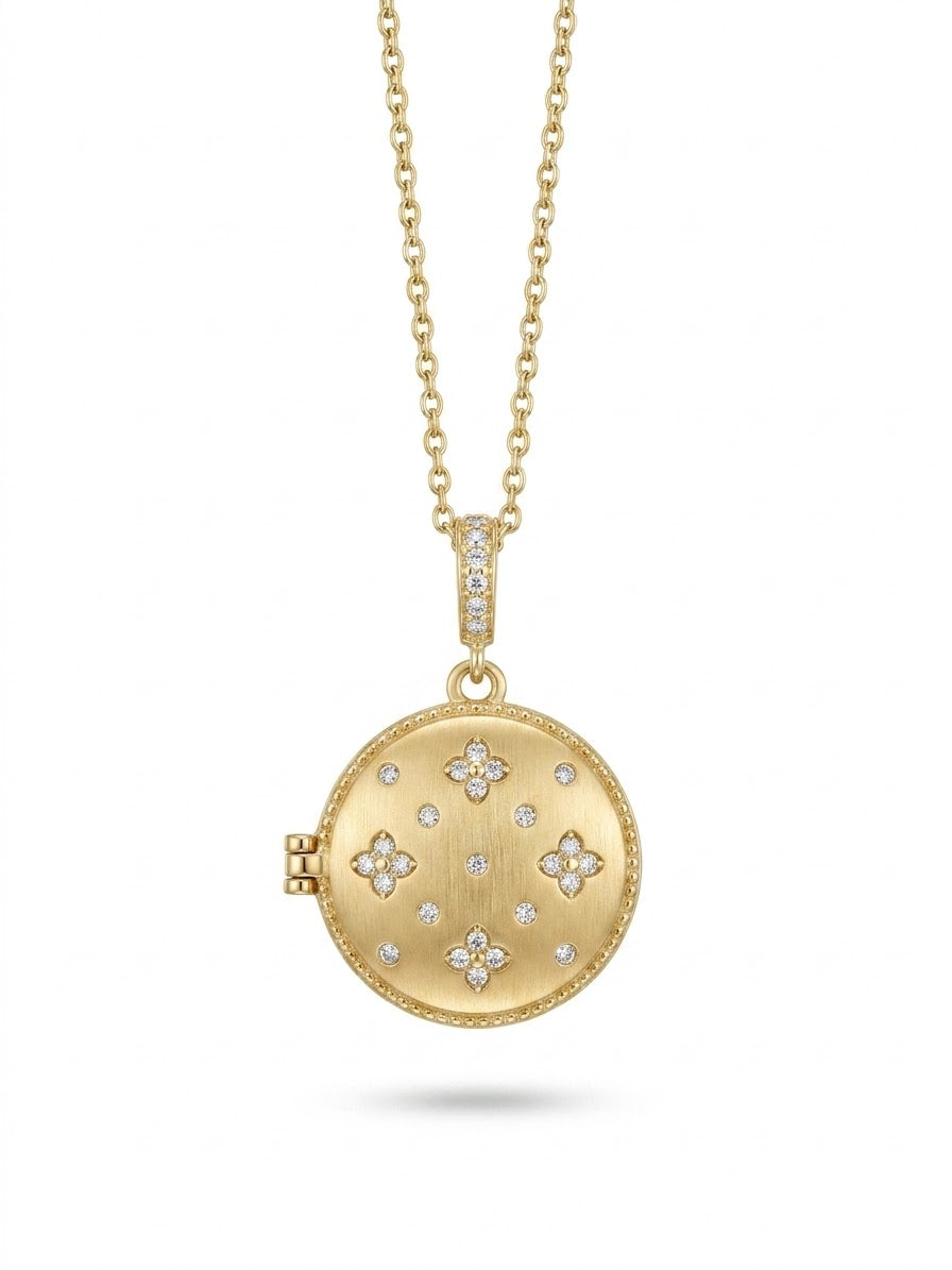 Collier Fleur de Lys Diamants
