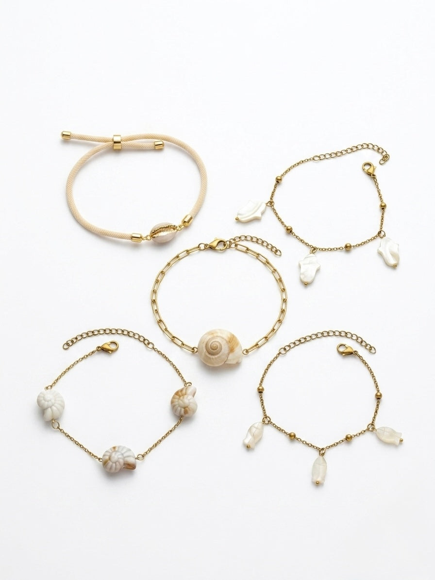 Set Bracelets Coquillages Naturels