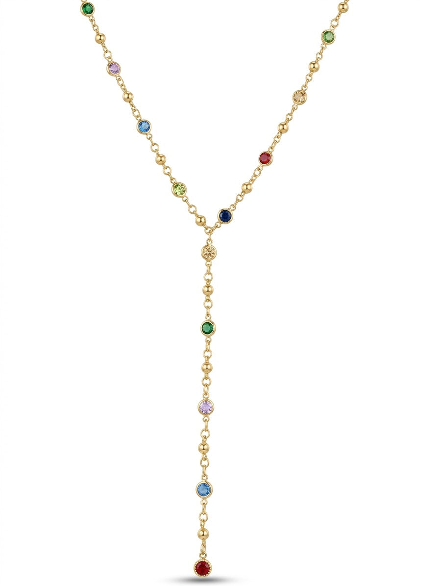 Collier Cravate Arc-en-Ciel