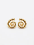 Boucles d’oreilles Spirale Dorée