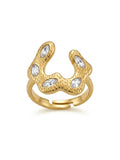 Bague Vague Organique Zirconia