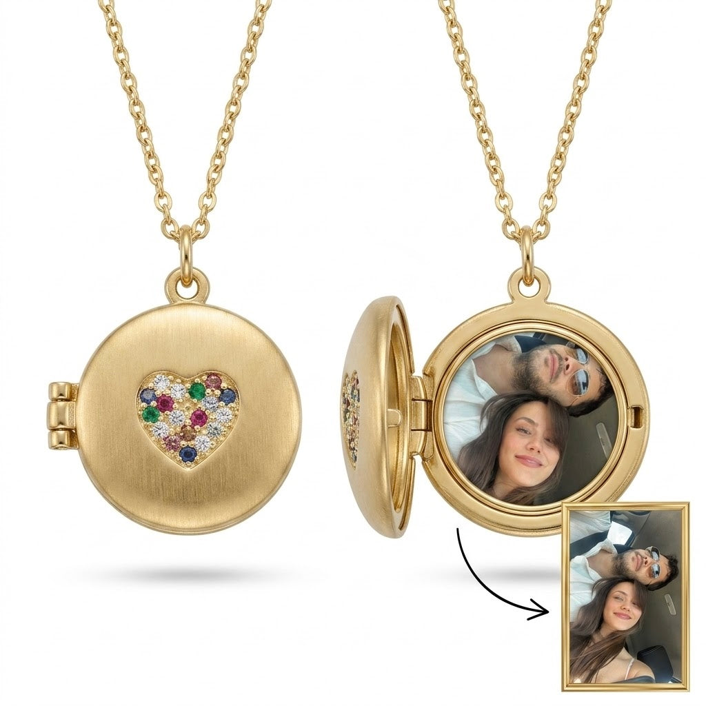 Collier Médaillon Cœur Éternel