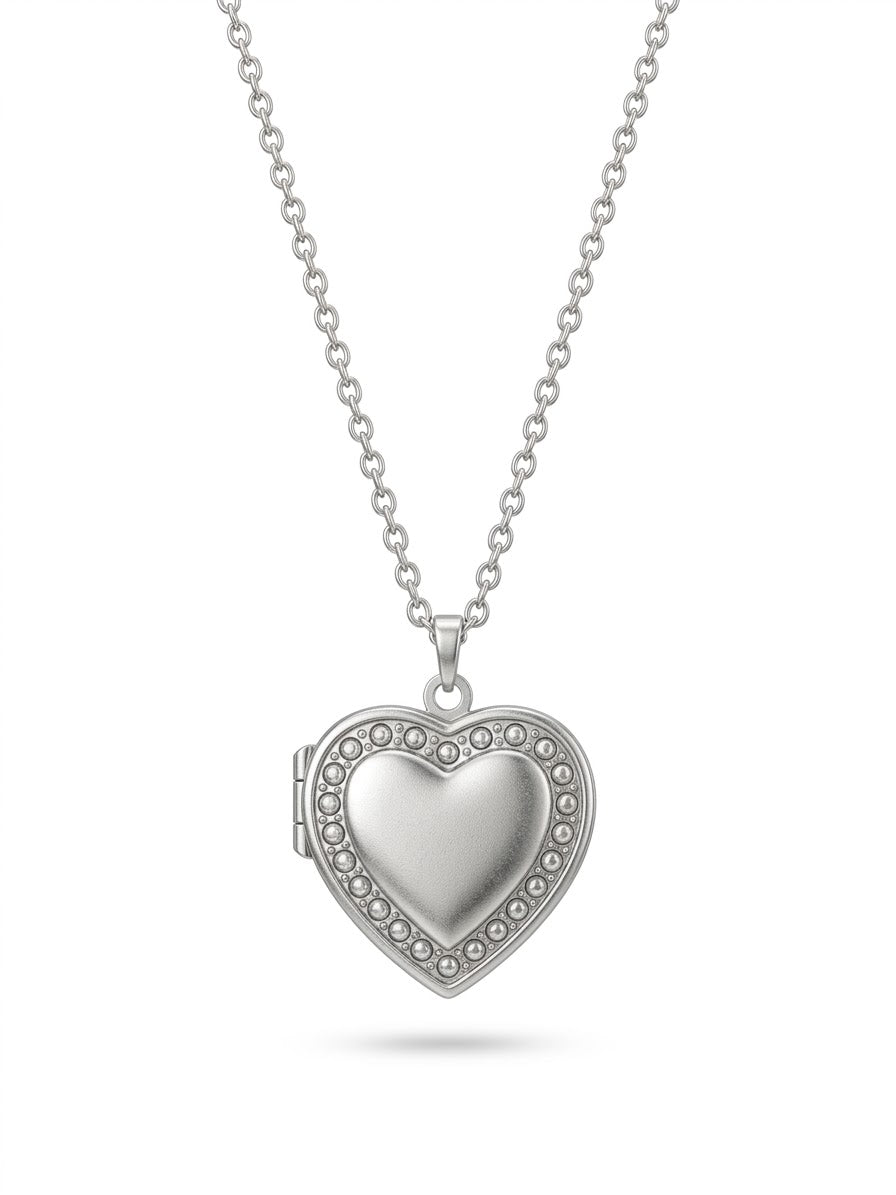 Collier Cœur Souvenir argent