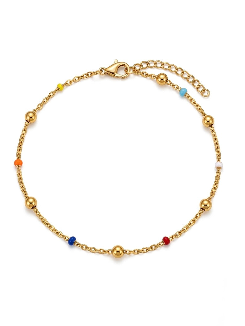 Bracelet de cheville Arc-en-Ciel Léger