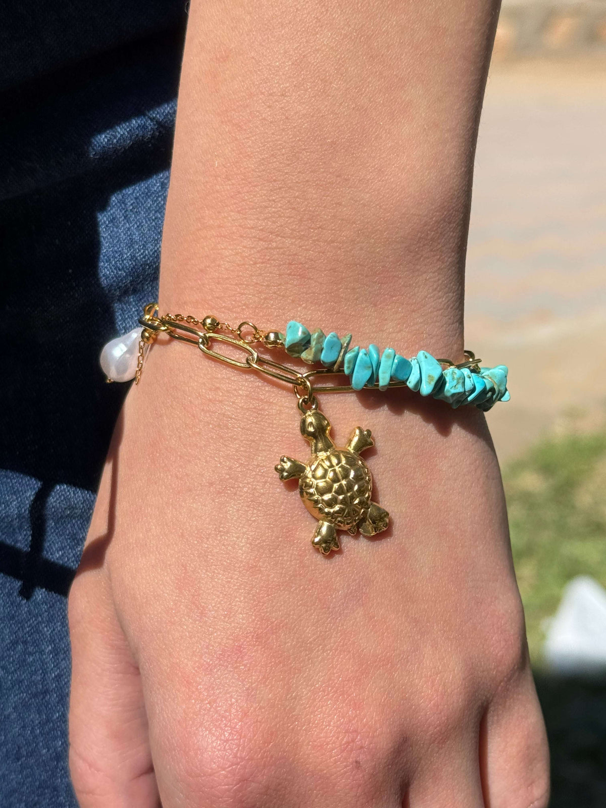 Bracelet Tortue Turquoise