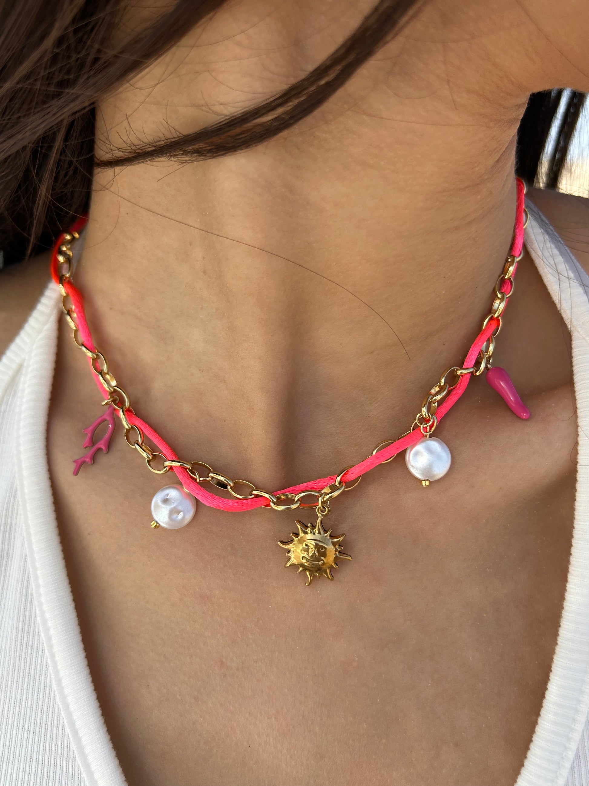 Collier SUN rose