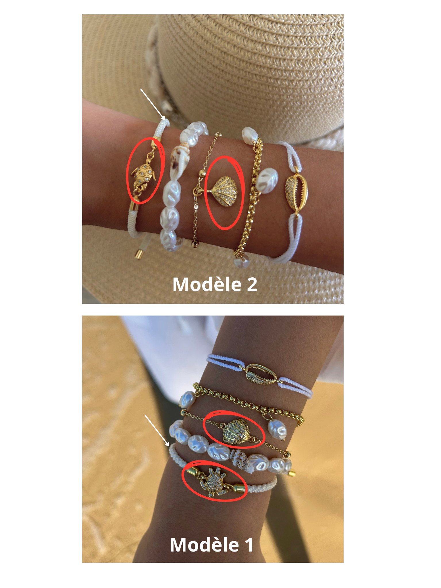 set bracelets SHELL