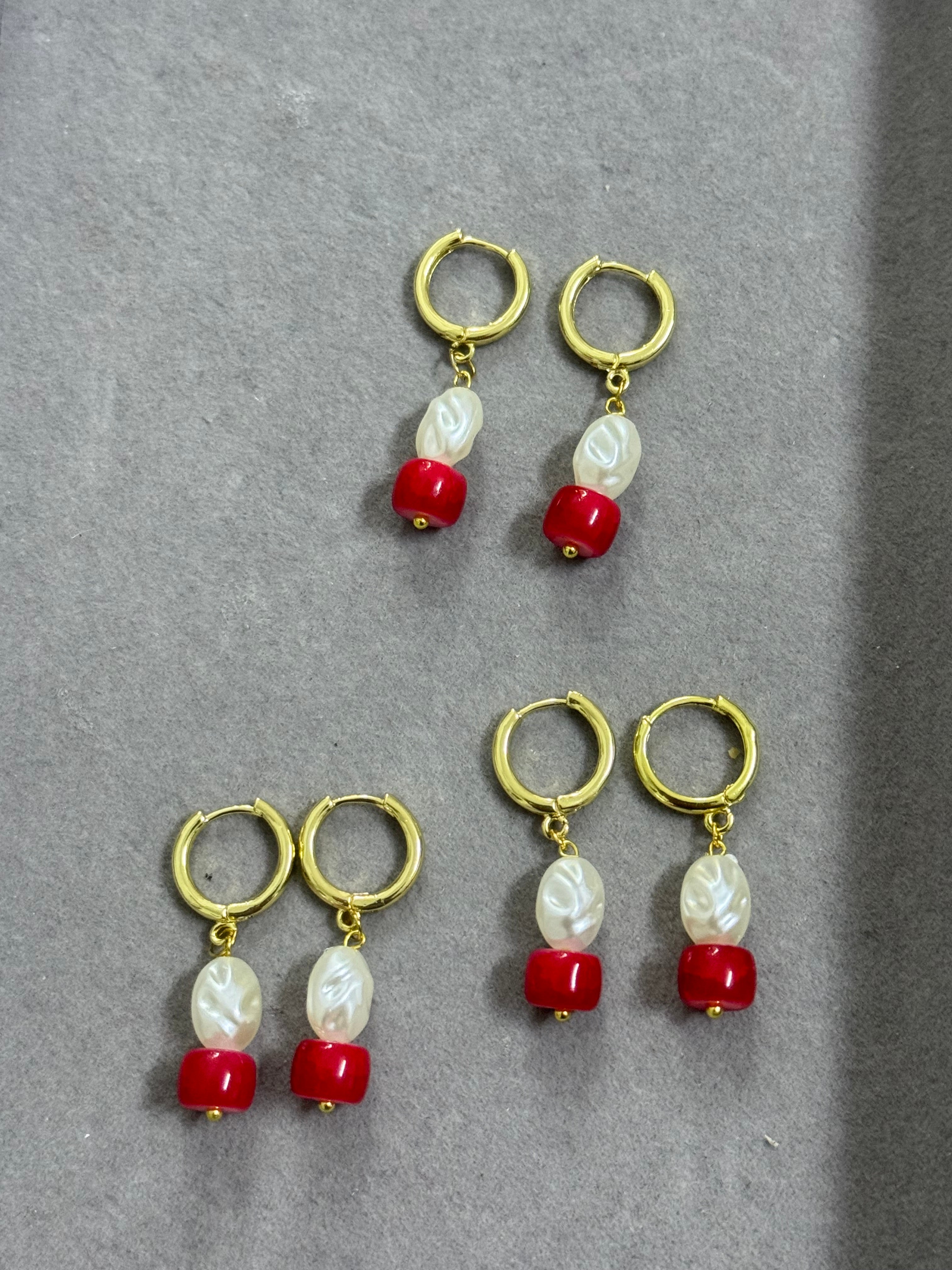 Set pearl&coral