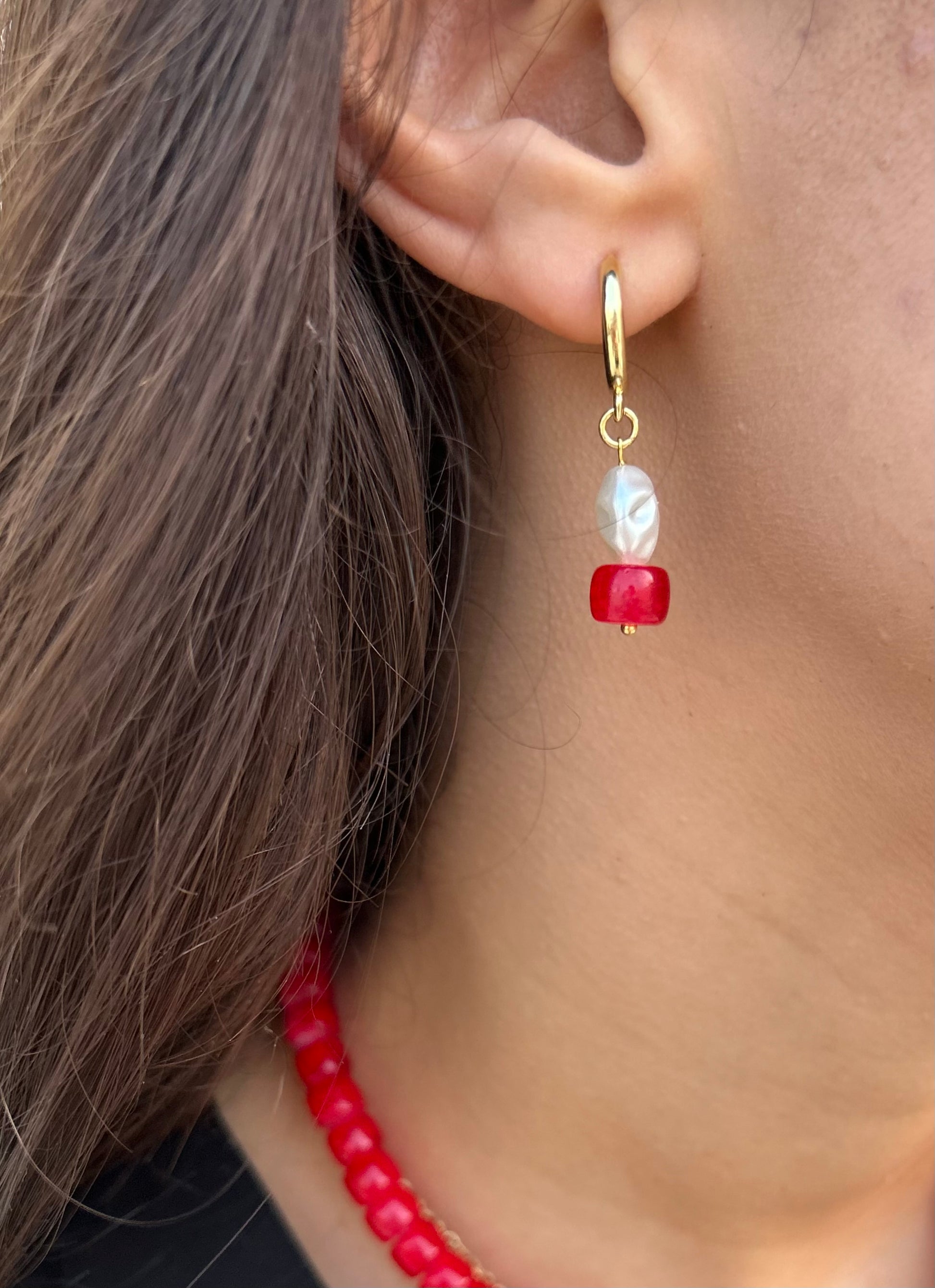 Set pearl&coral