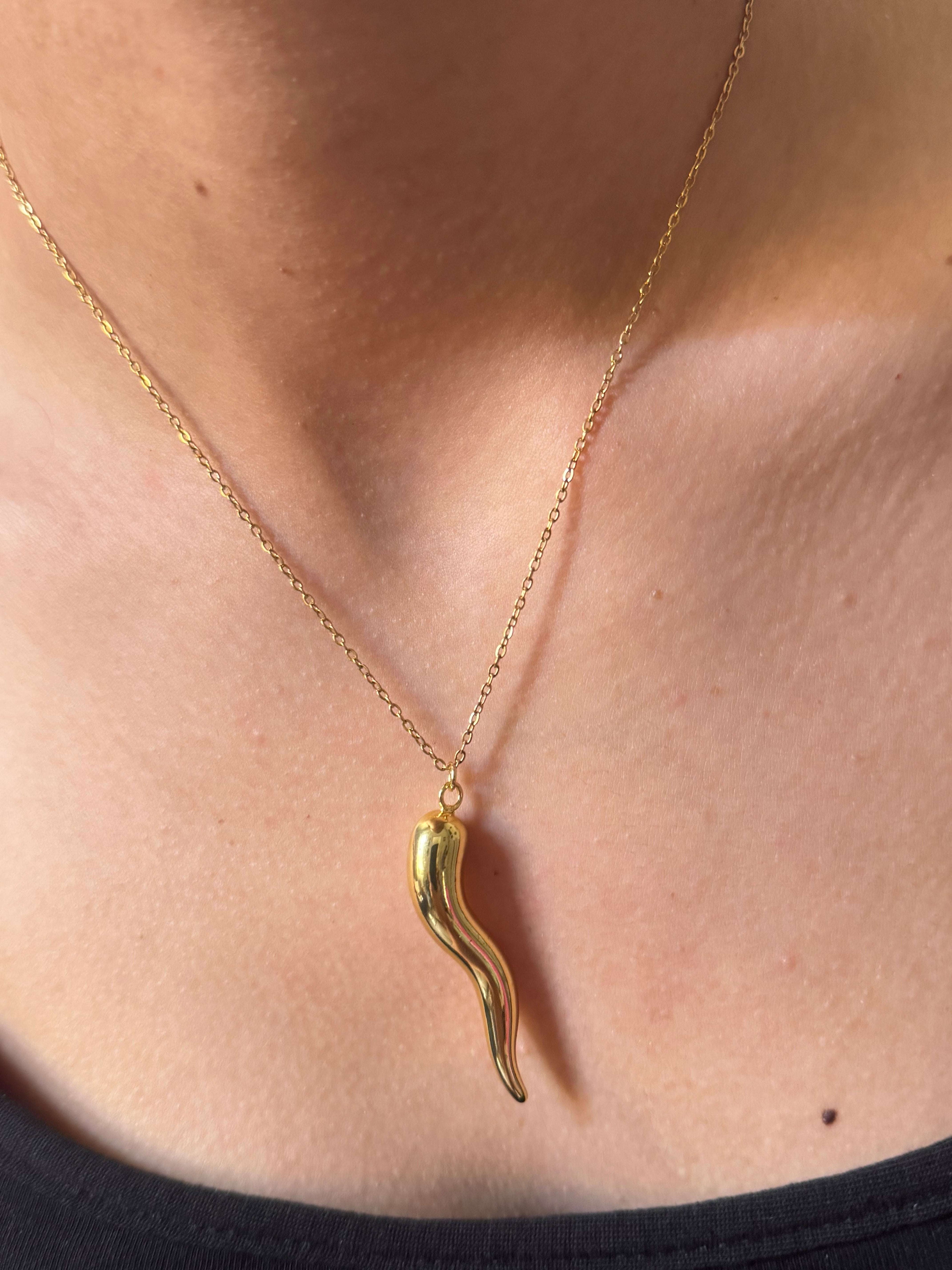 Collier piment doré