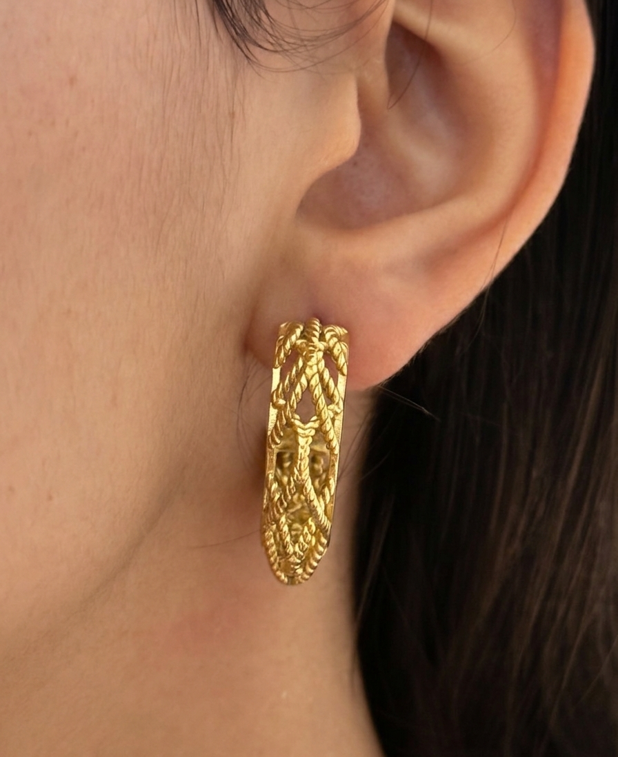 Boucles d'oreilles Tressées