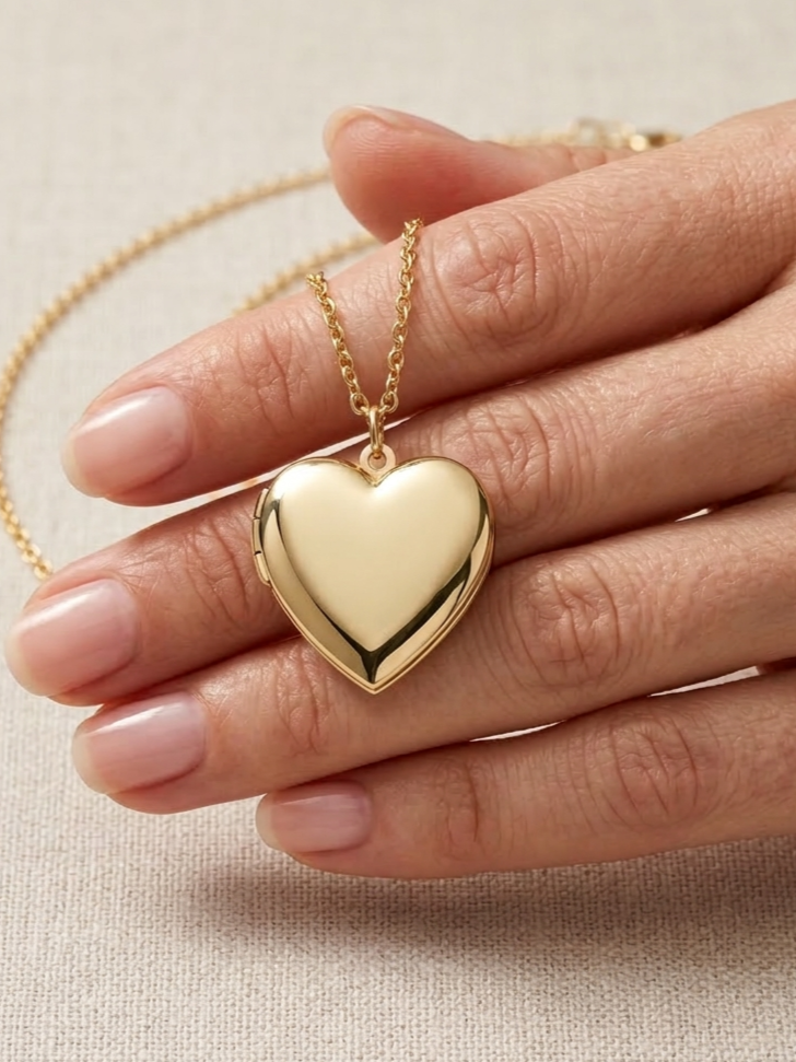 Collier Cœur Classique Photo Secret