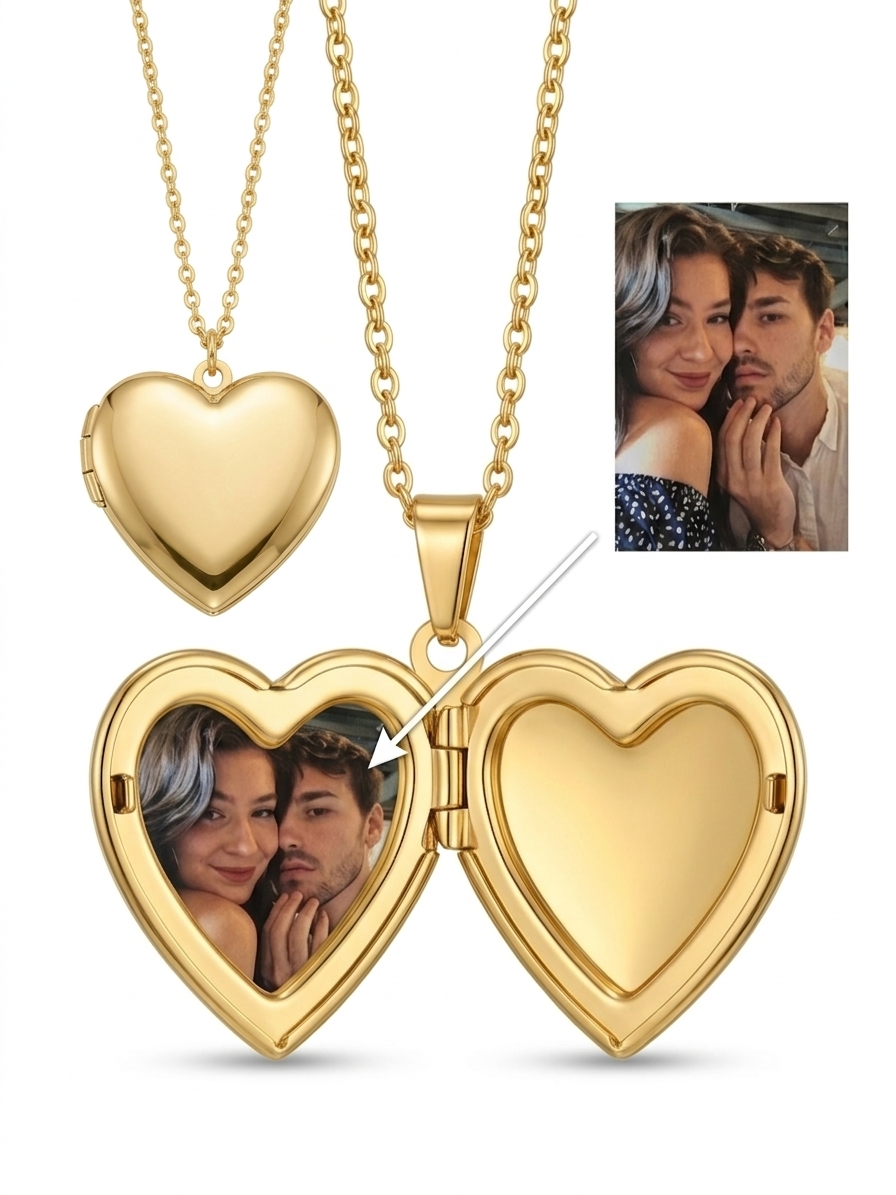 Collier Cœur Classique Photo Secret