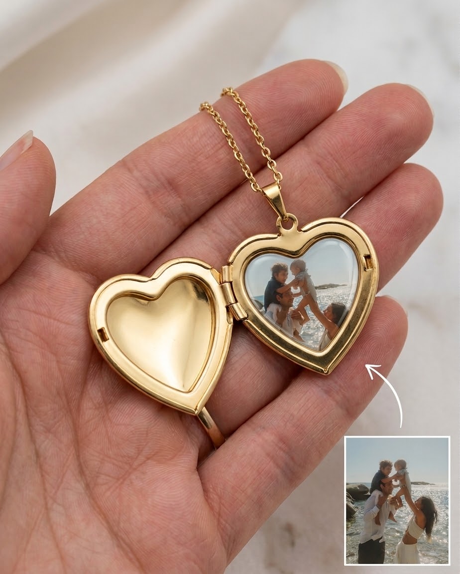Collier coeur de perles