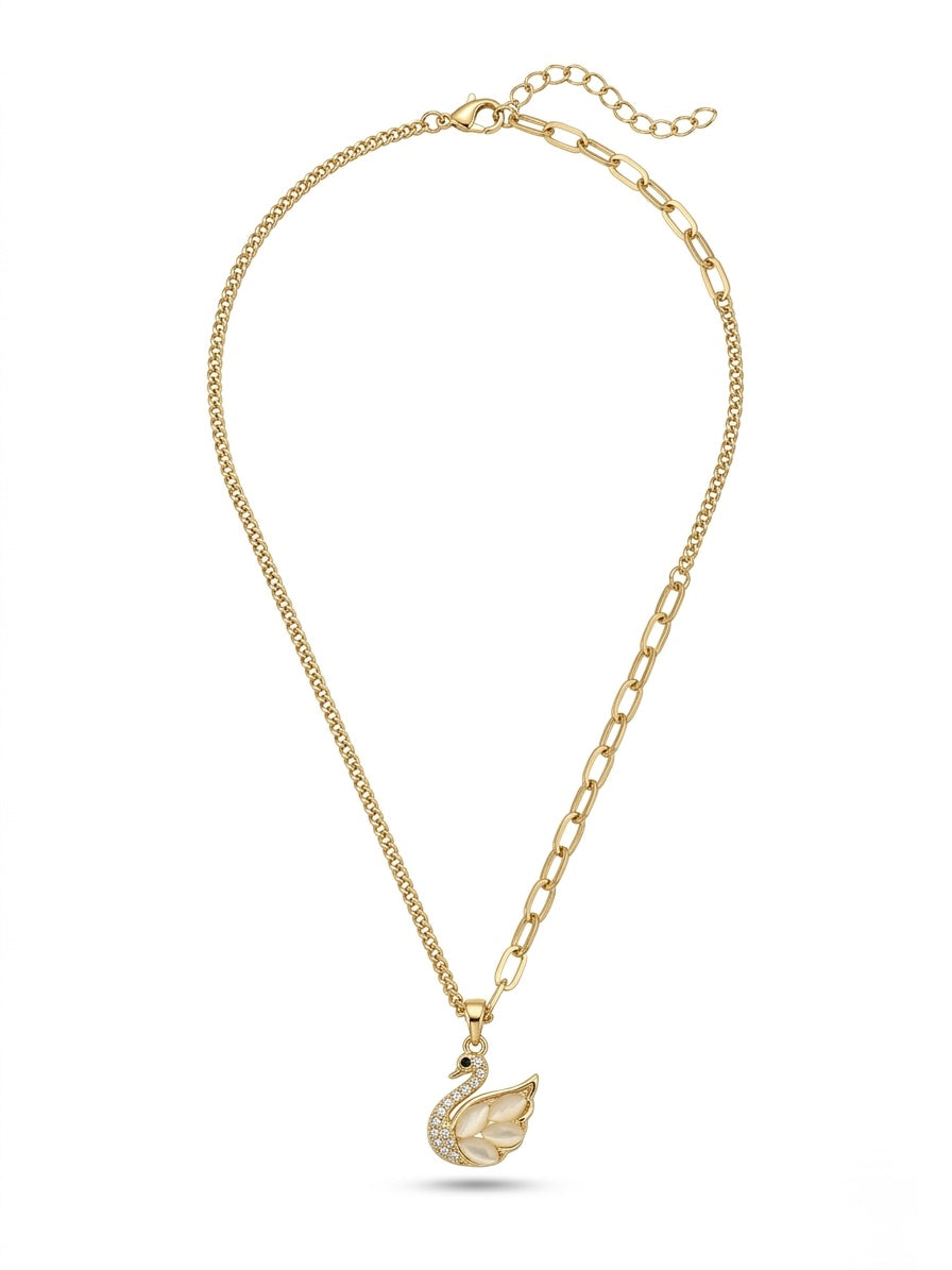 Collier White Swan