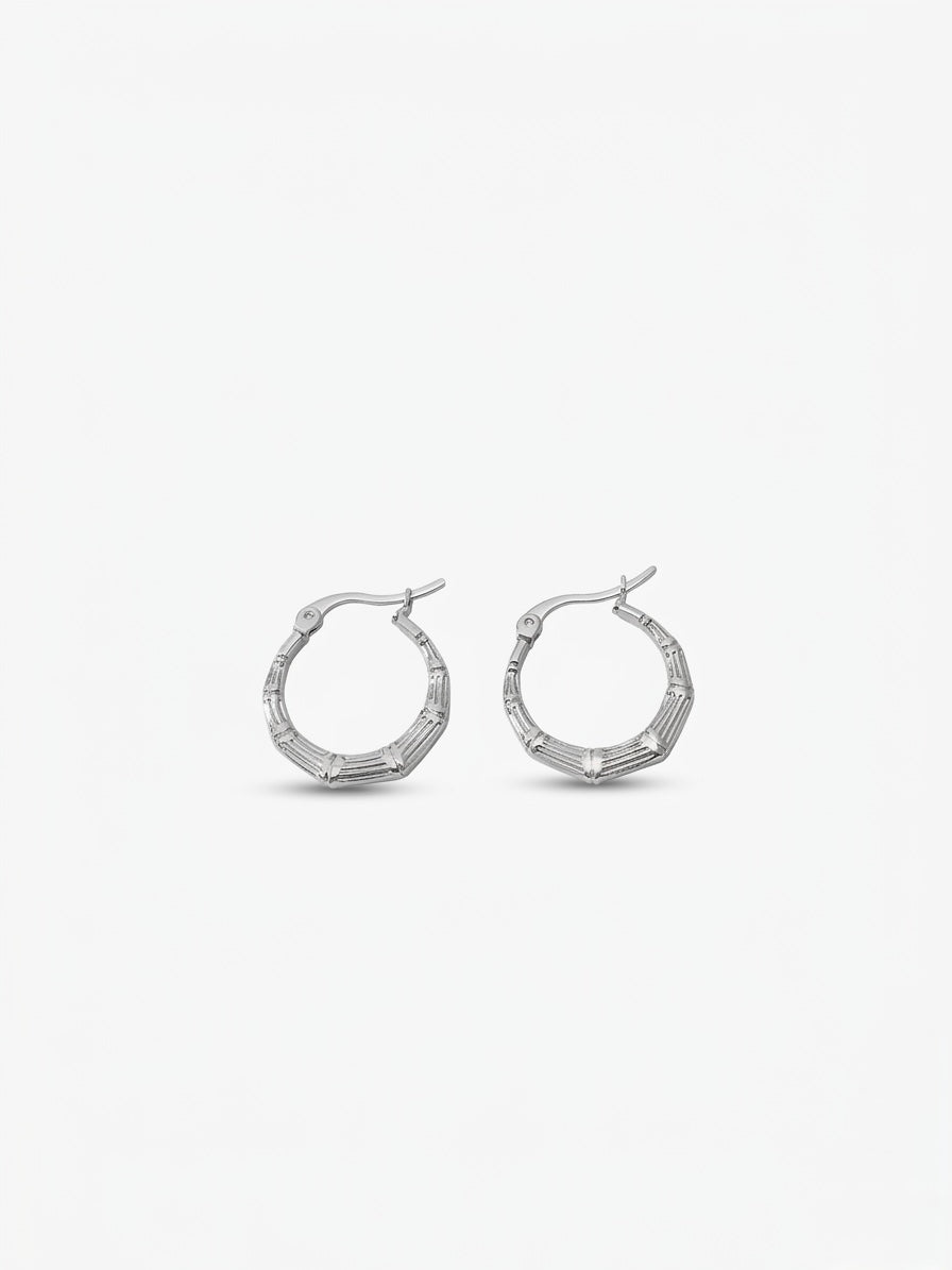 Boucles d'Oreilles Créoles Bambou
