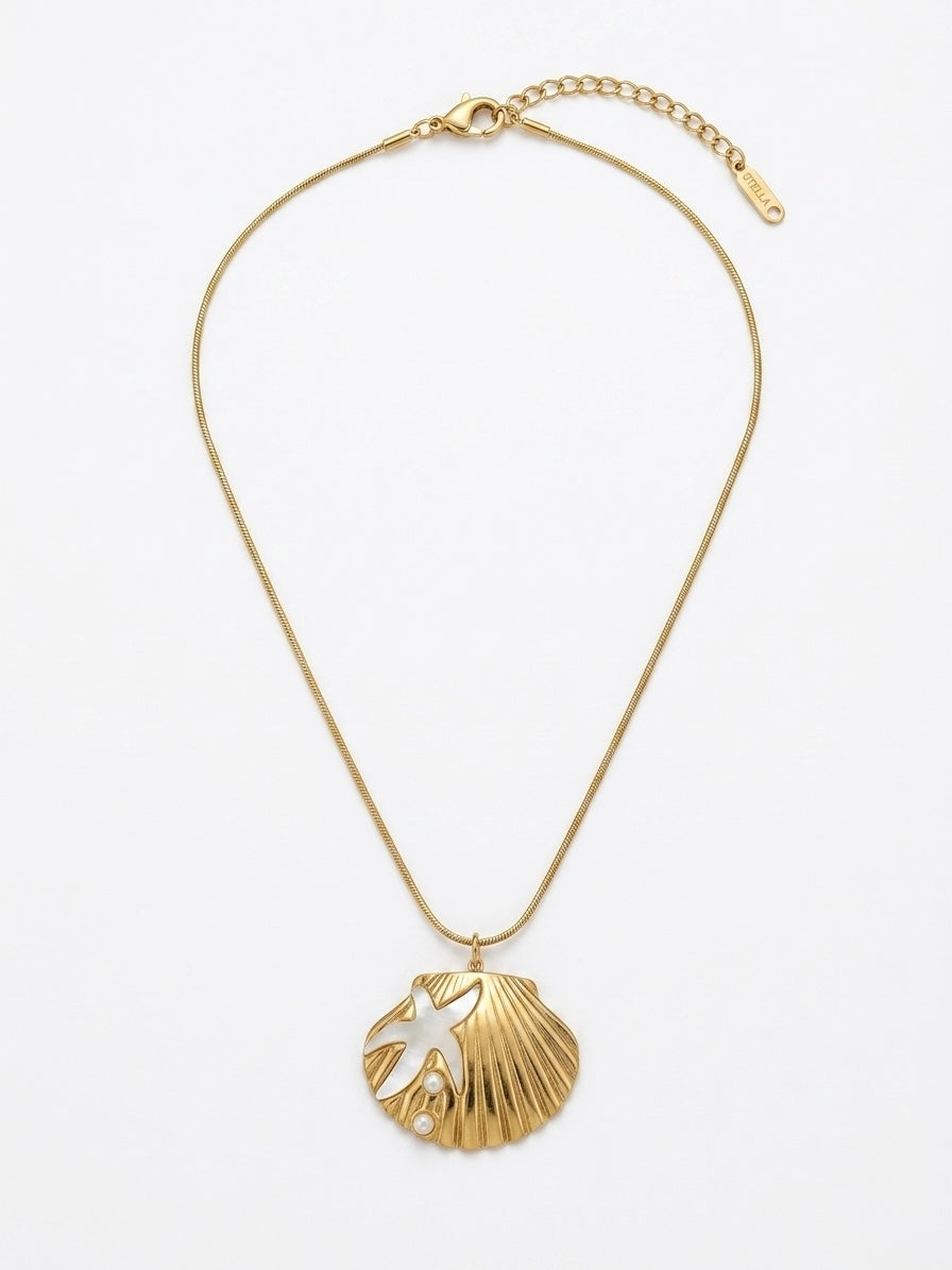 Collier Coquillage & Étoile Naïade