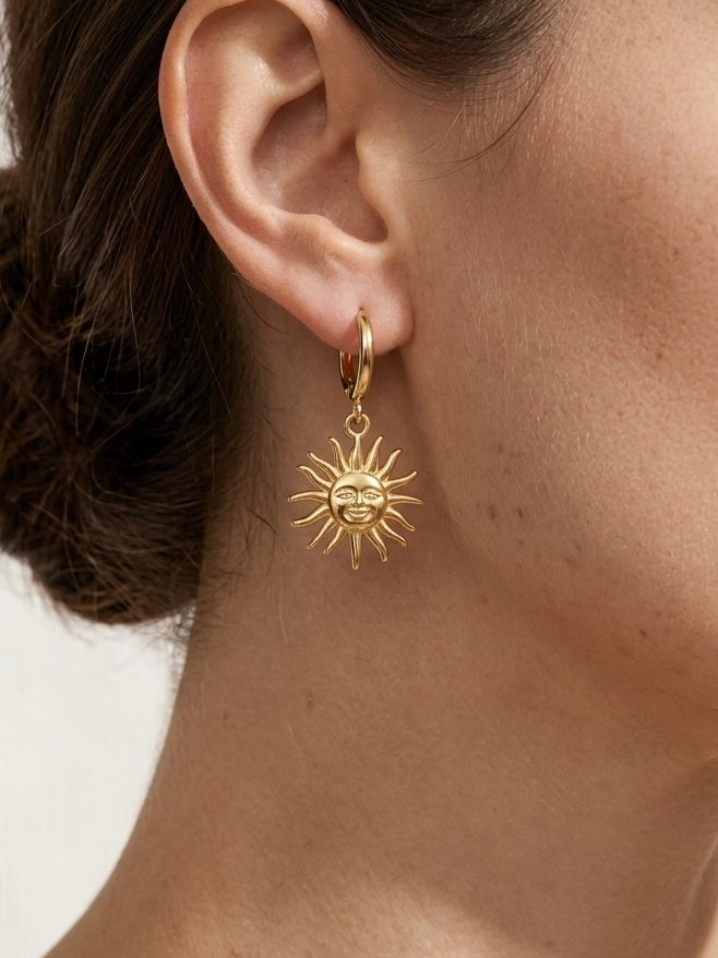 Boucles d'Oreilles Soleil Astral