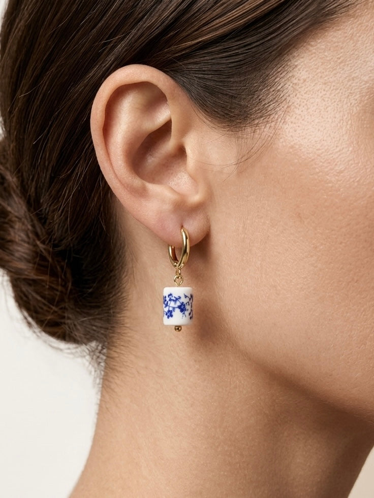 Parure Azur : Collier & Boucles d'Oreilles