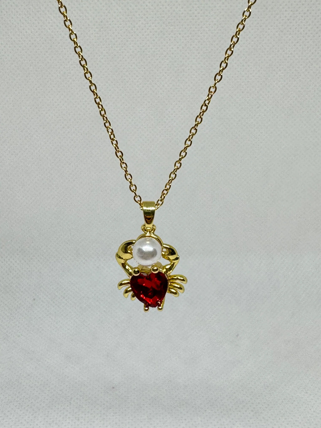 Collier Rose Heart Crab - Ym Jewels