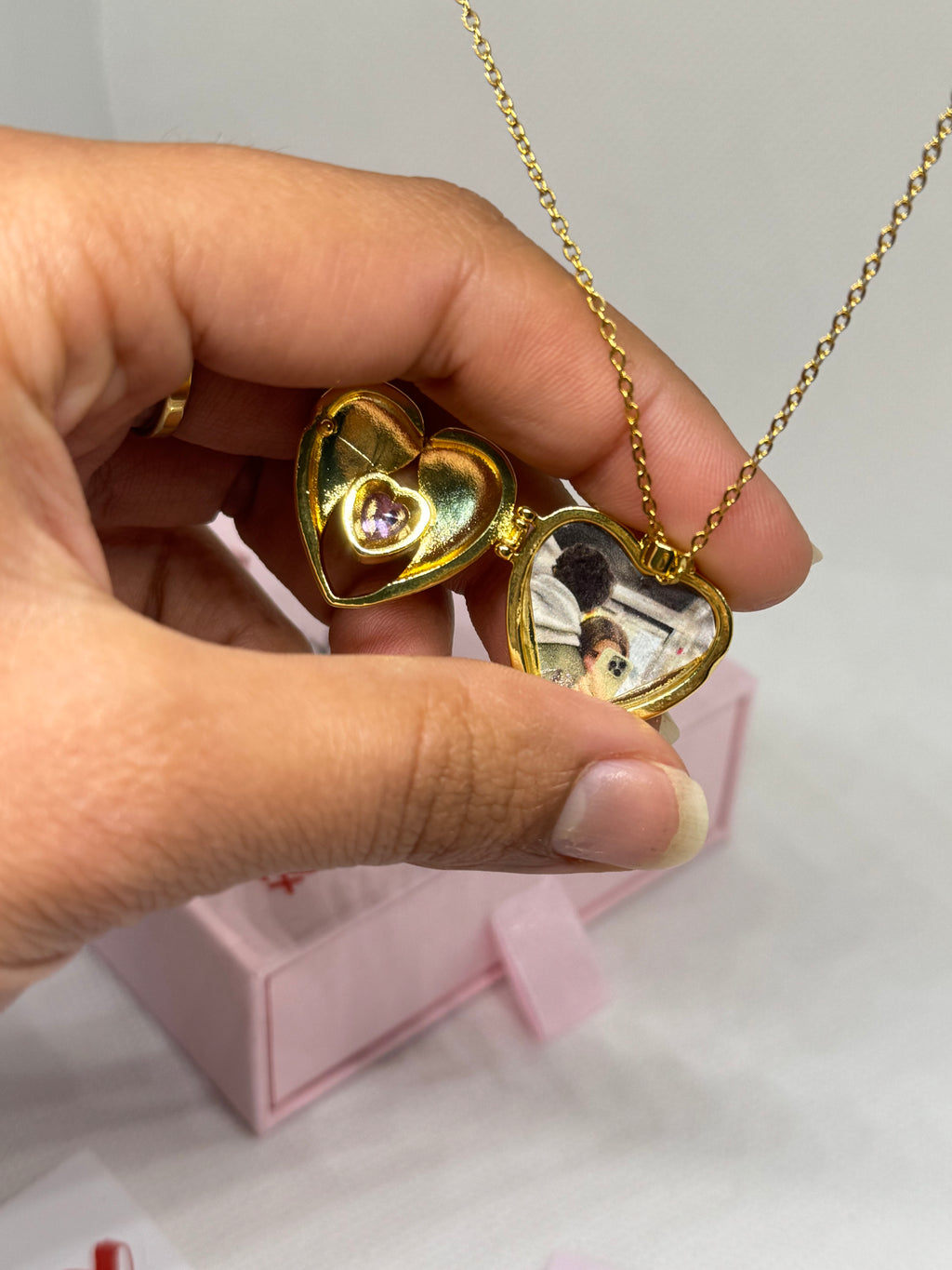 Collier Cœur Photo Personnalisé