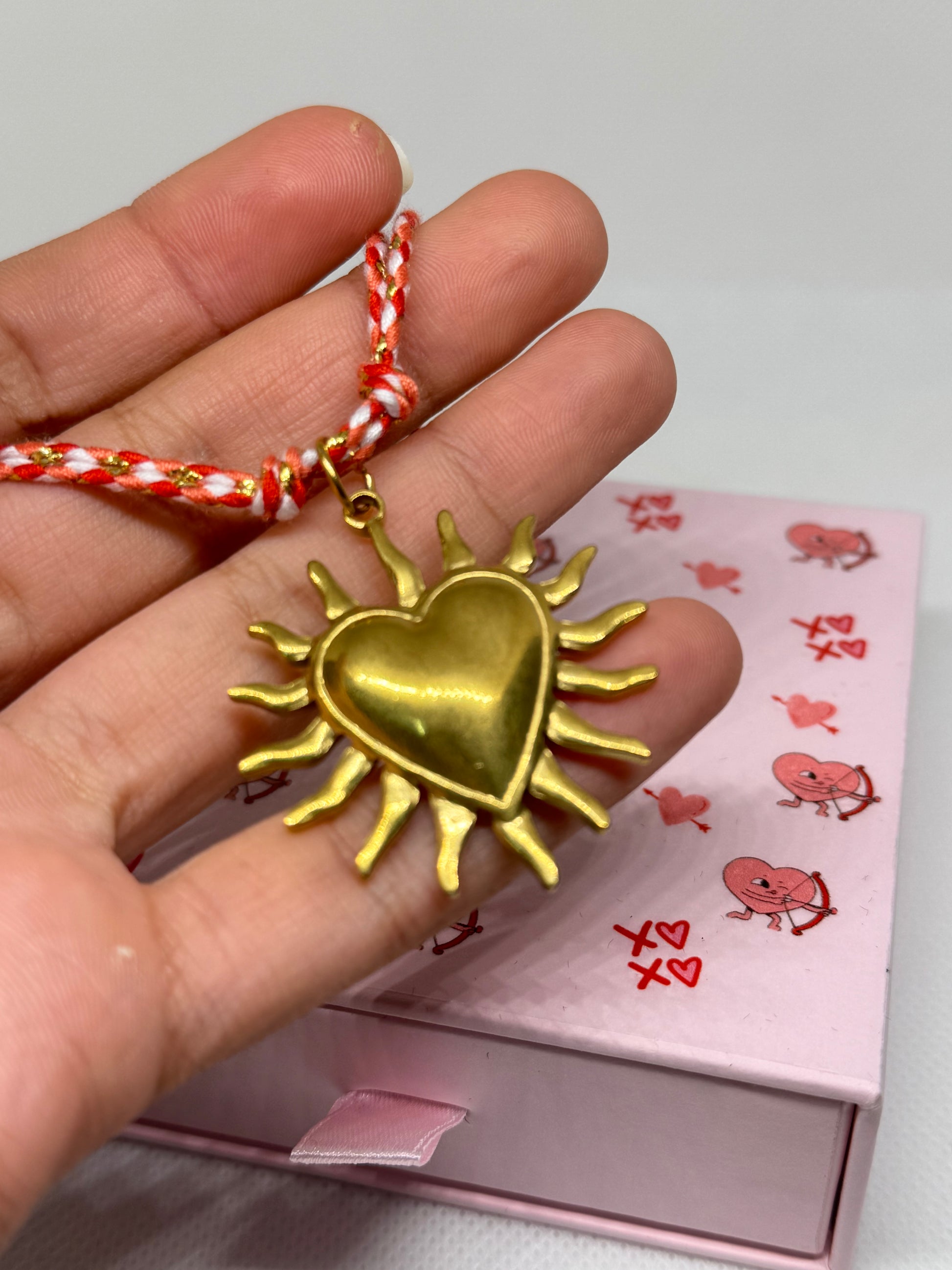 Collier Cœur Soleil