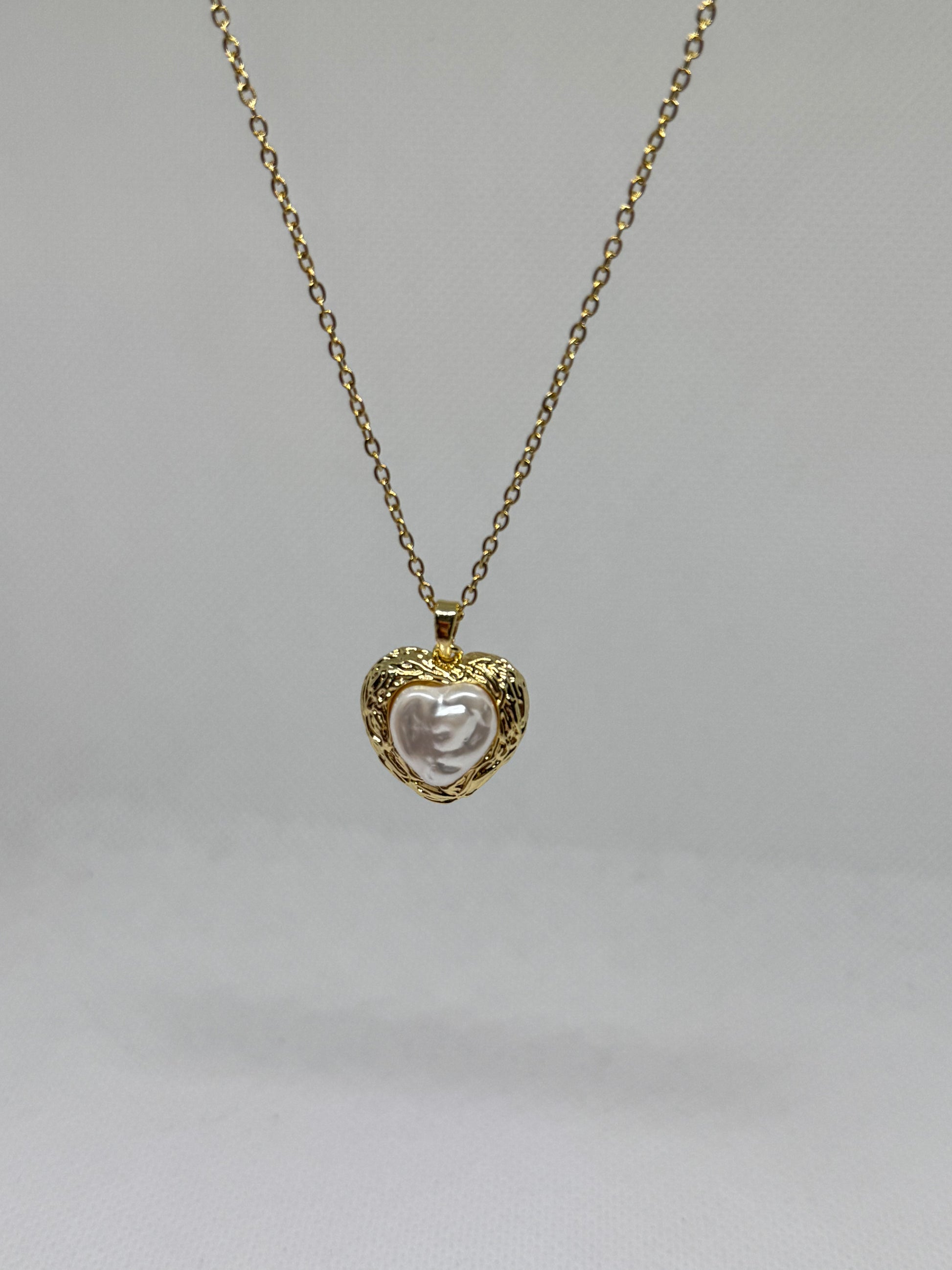 Collier Cœur Nacré