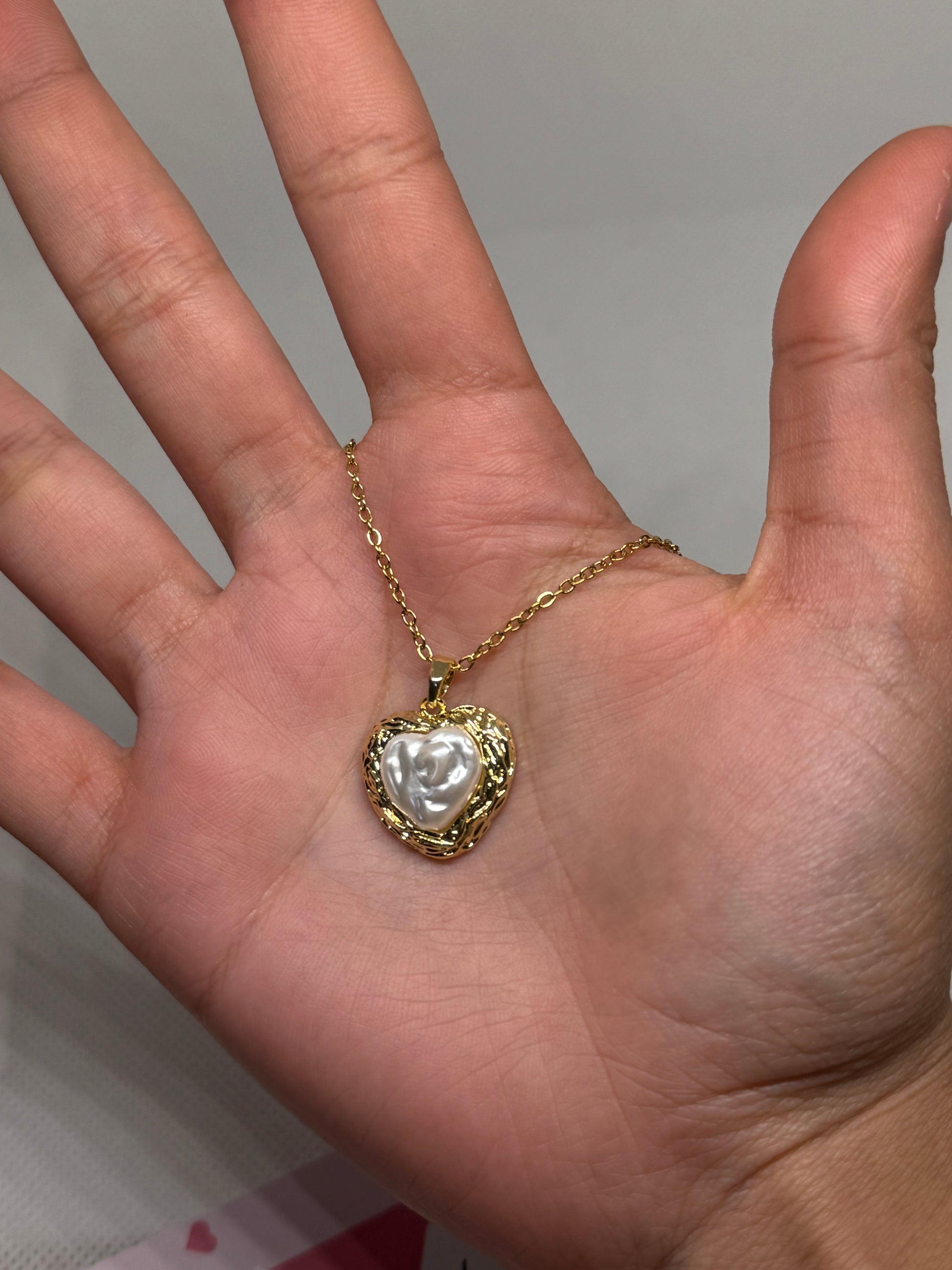 Collier Cœur Nacré