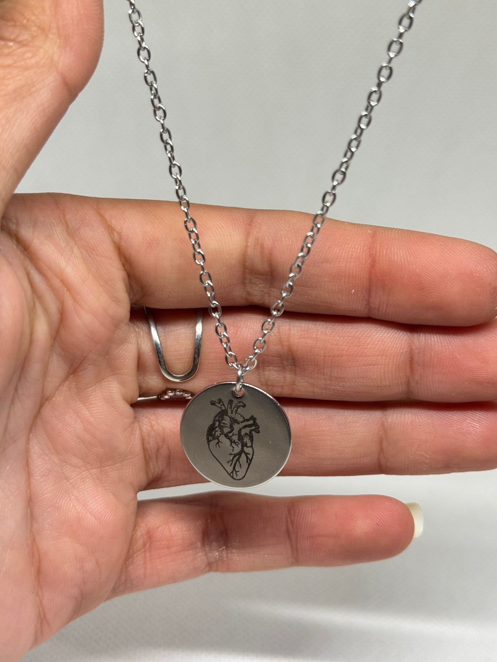 Collier Cœur Gravé