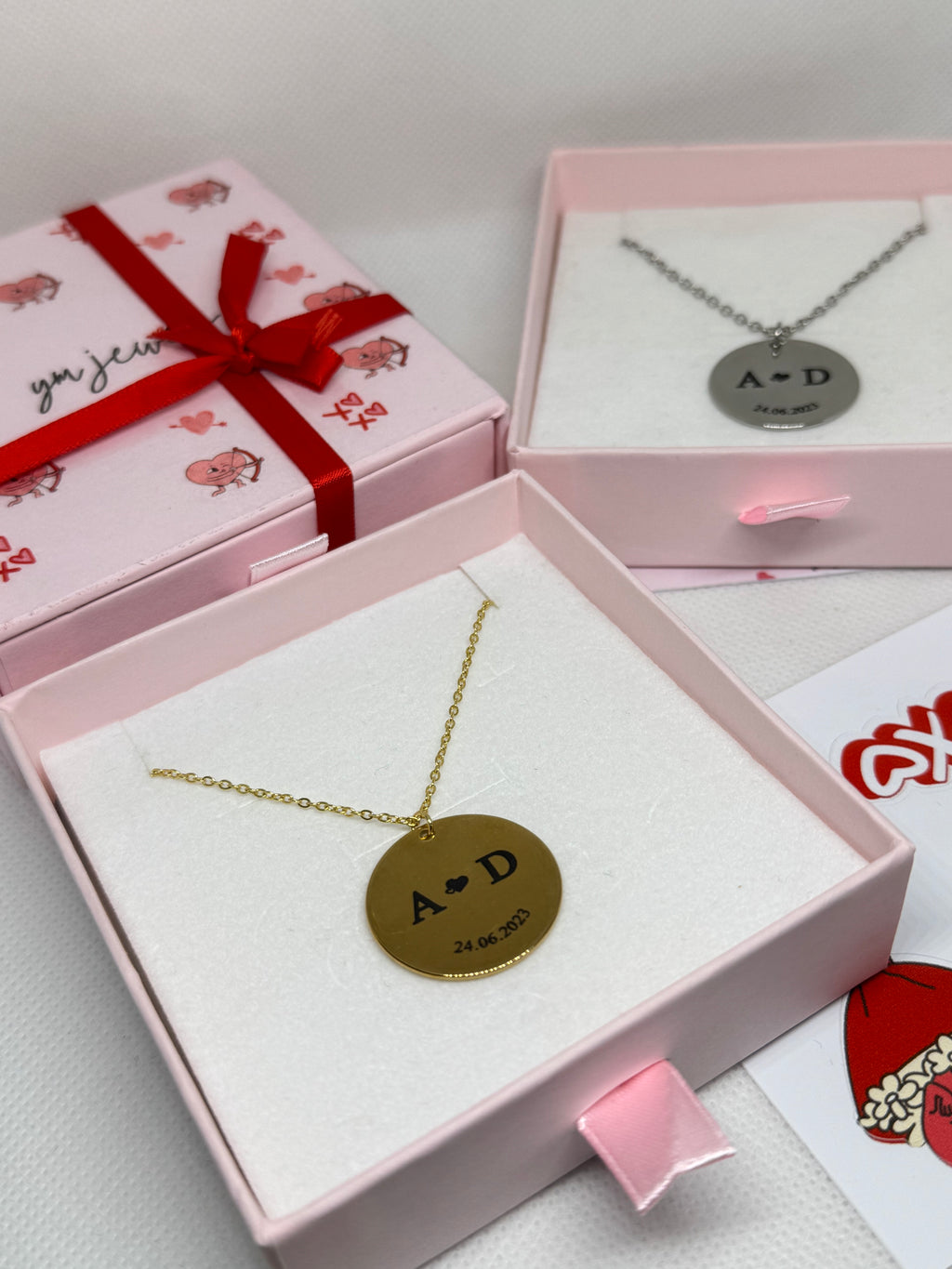 Collier Personnalisé Initiales & Date