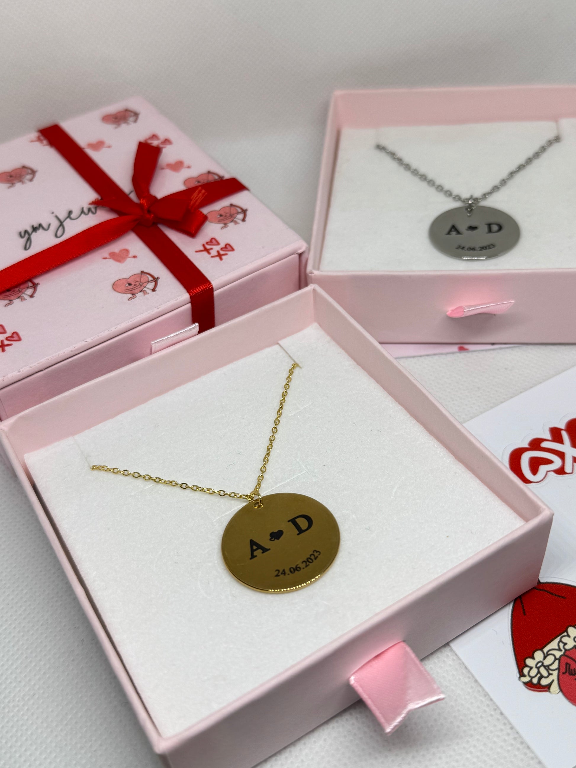 Collier Personnalisé Initiales & Date