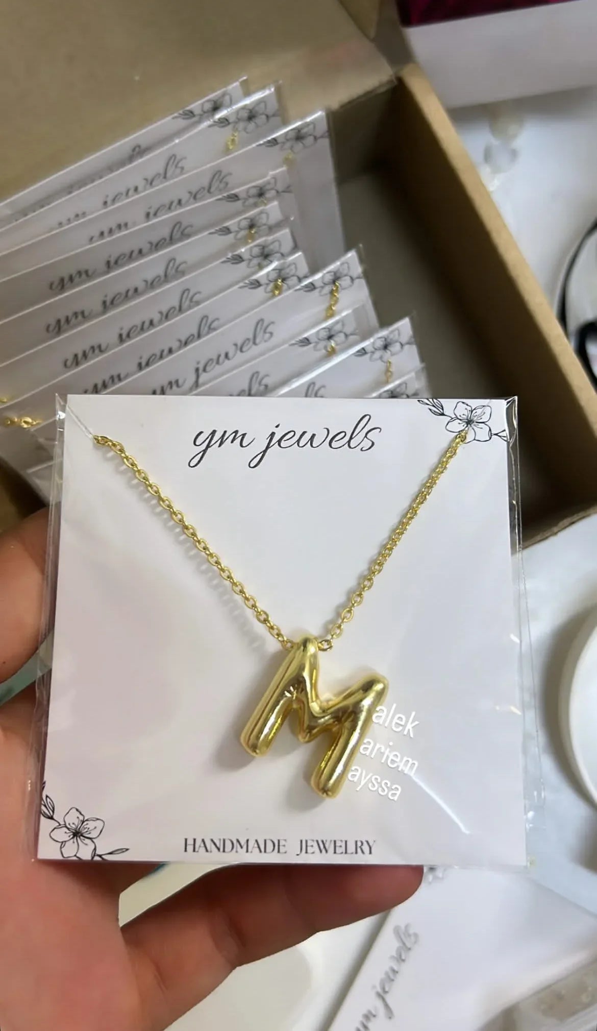 Collier lettre - Ym Jewels