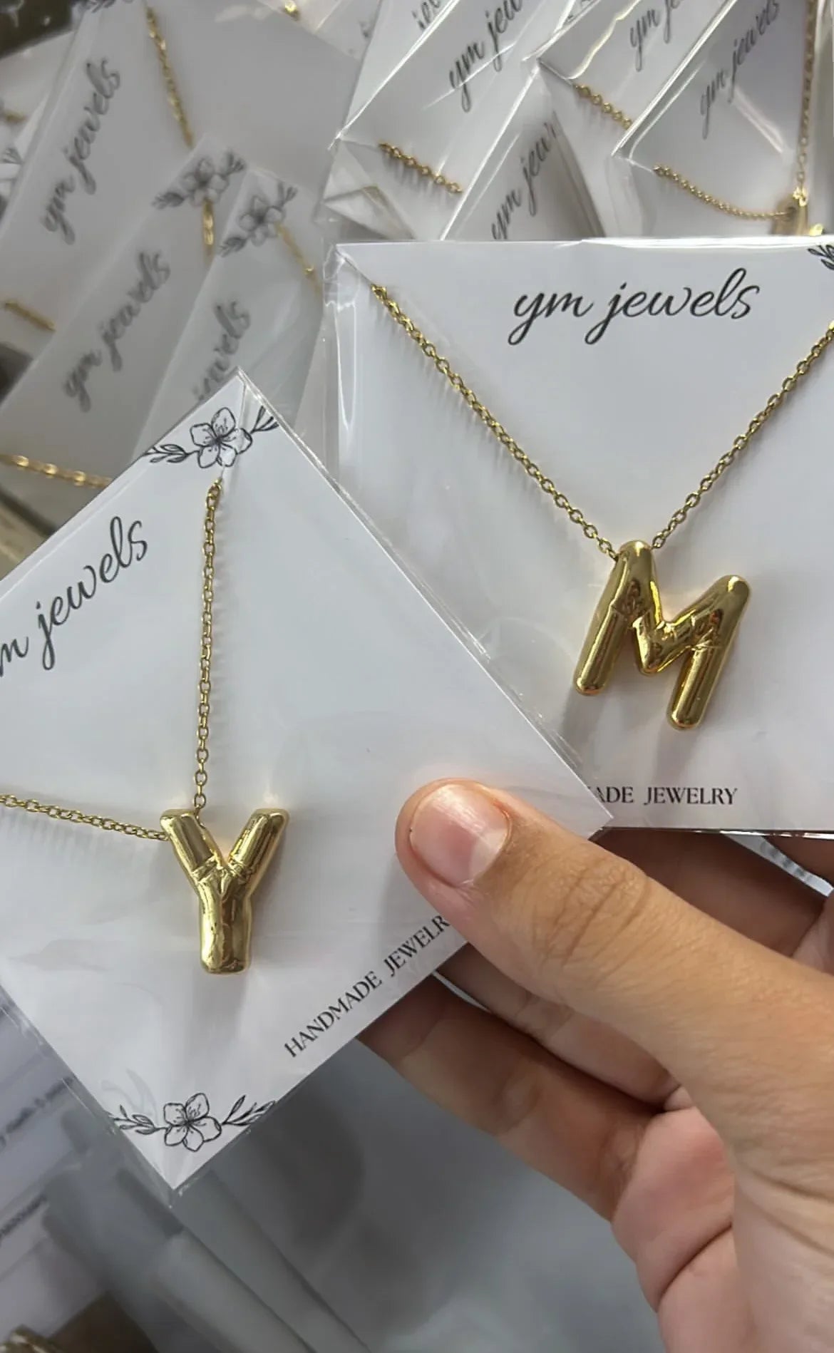 Collier lettre - Ym Jewels