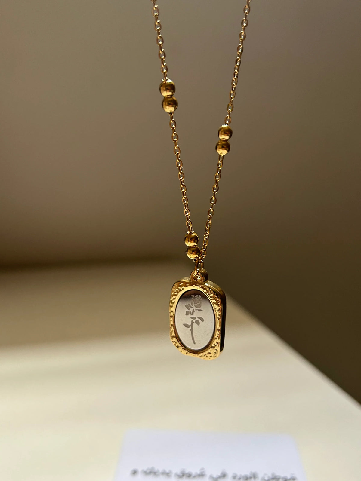 Collier Fleur Gravée - Ym Jewels