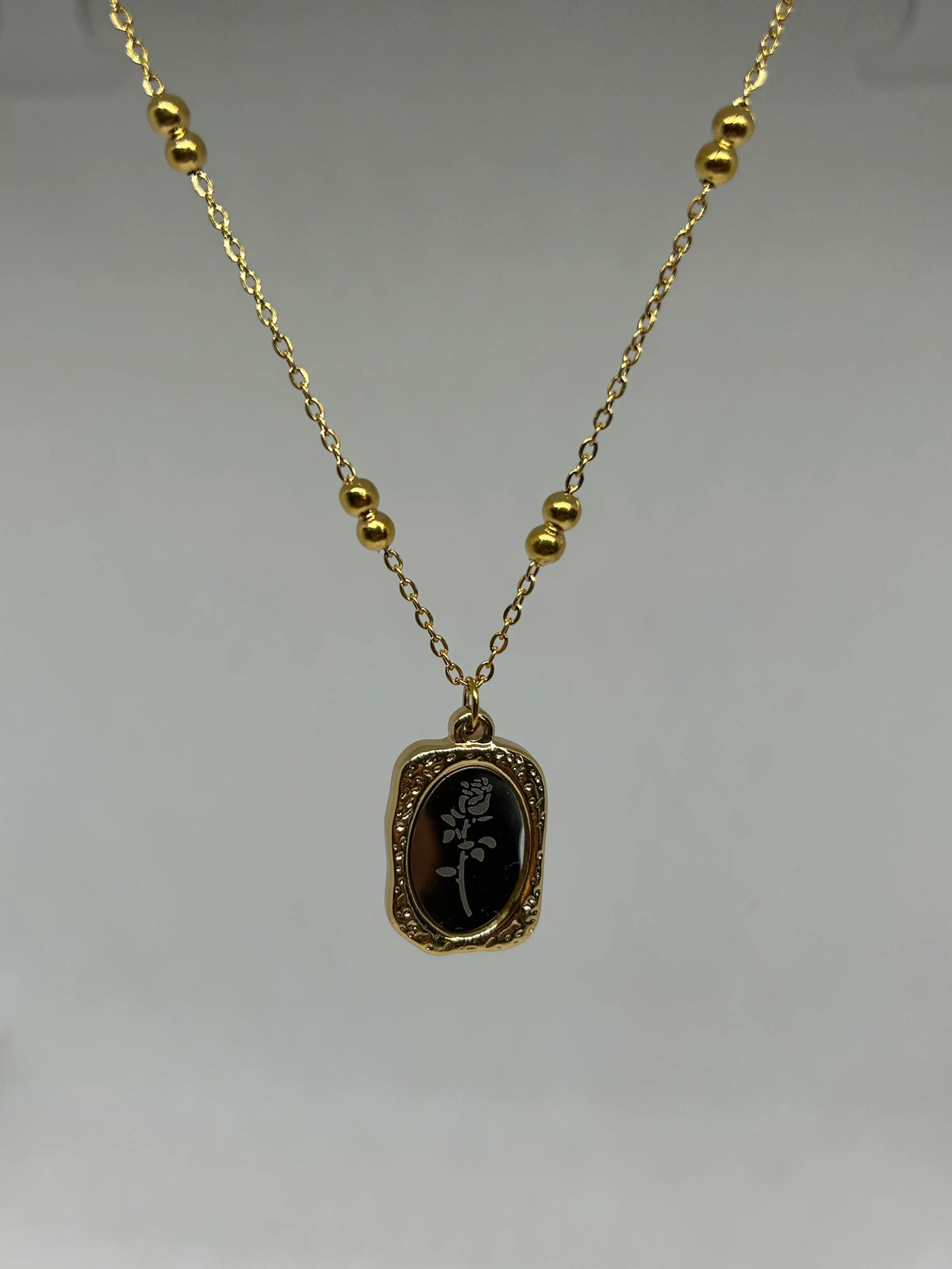 Collier Fleur Gravée - Ym Jewels