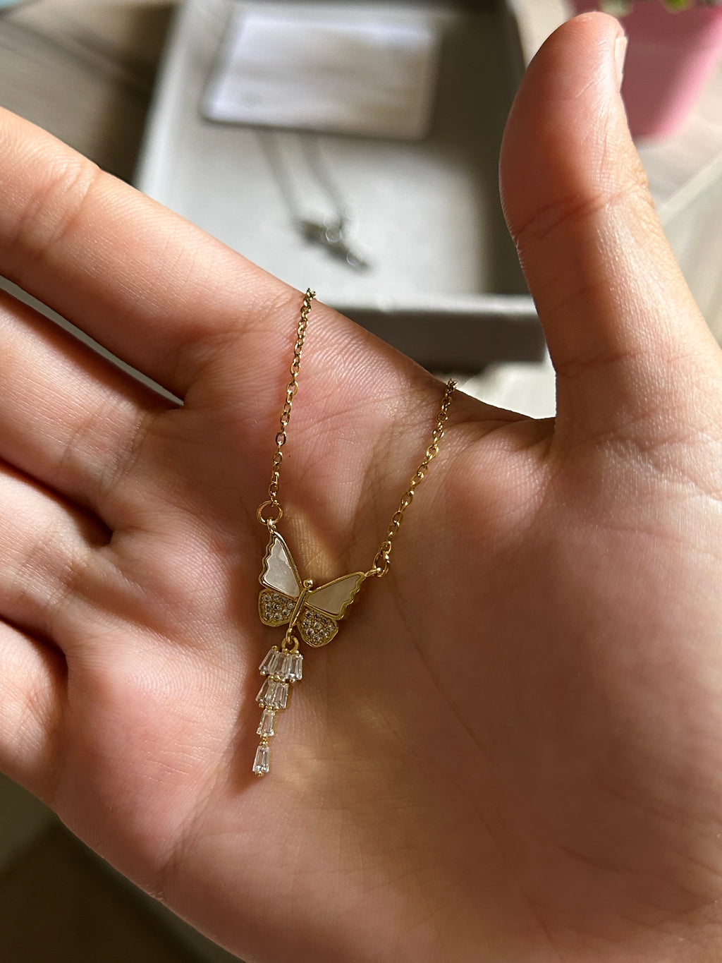 Collier Papillon de Lumière