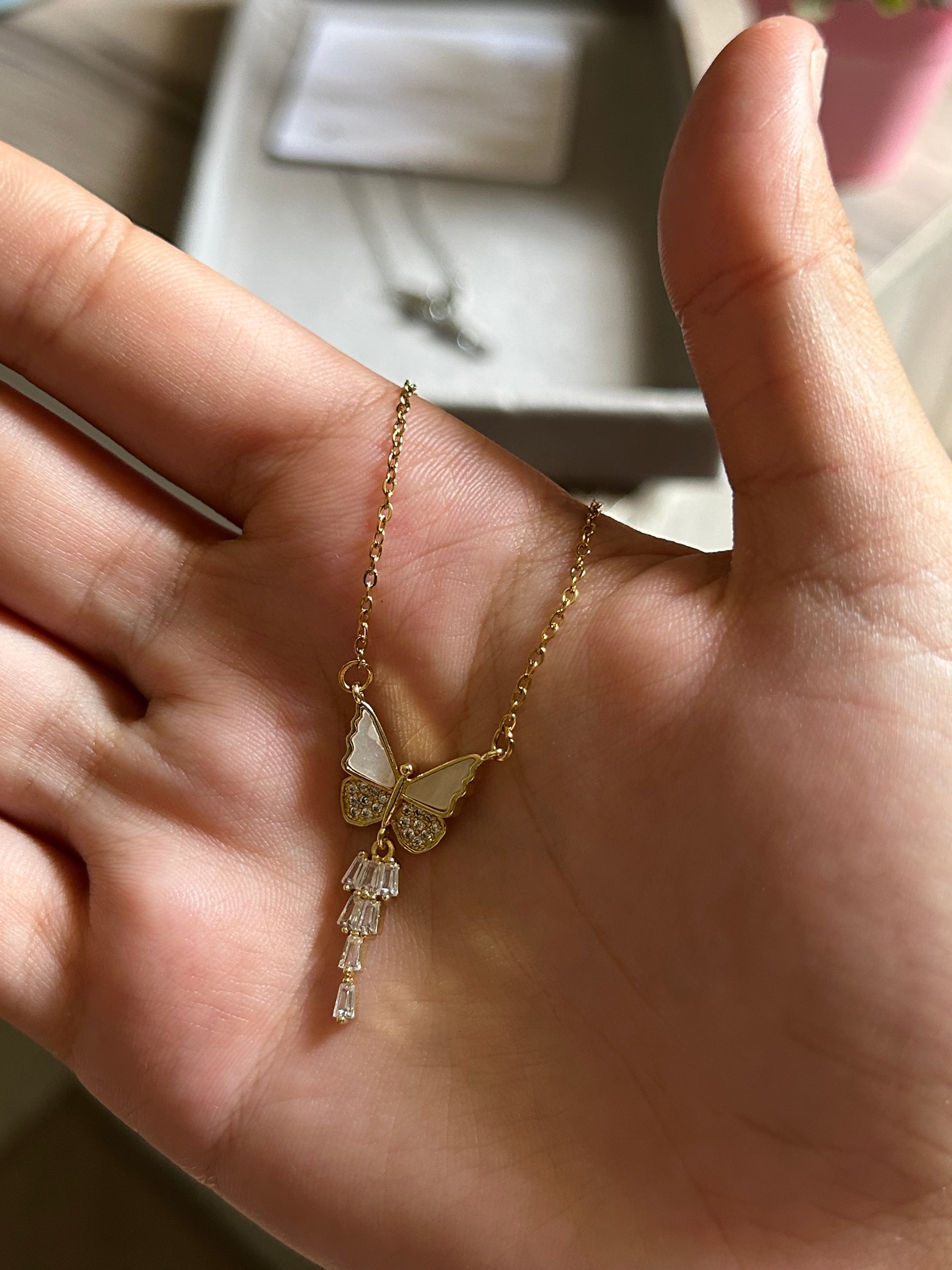Collier Papillon de Lumière