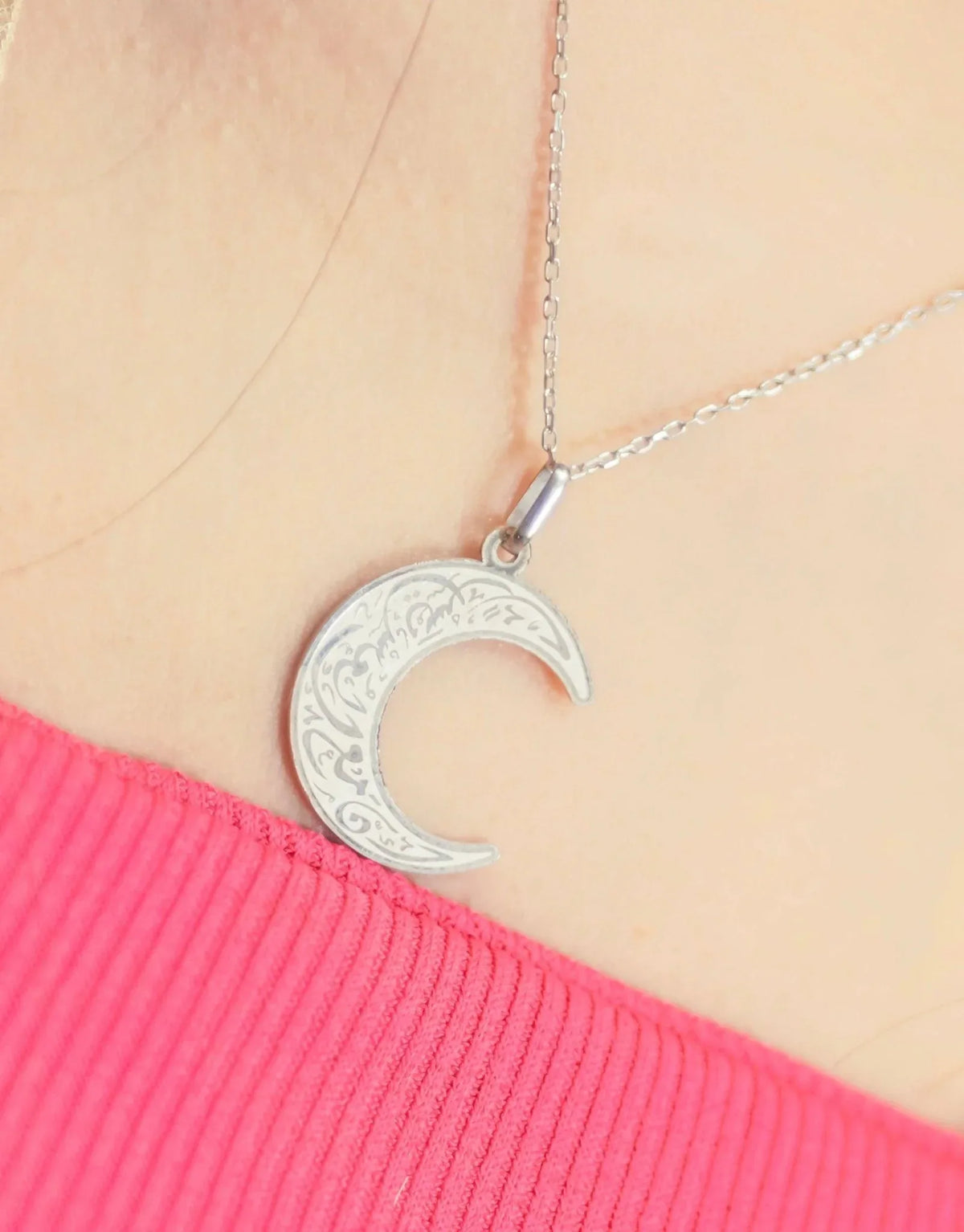 Collier croissant ( إِن مع العسرِ يسرا) - Ym Jewels