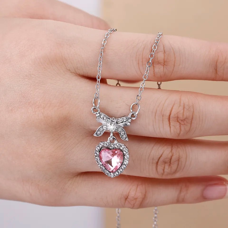 Collier papillon & coeur 2 - Ym Jewels