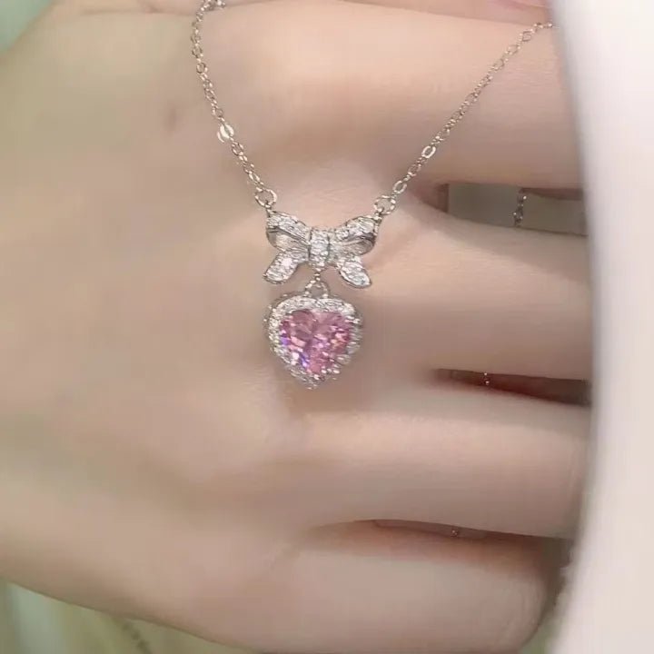 Collier papillon & coeur 2 - Ym Jewels